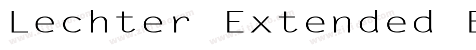 Lechter Extended Bold Italic字体转换